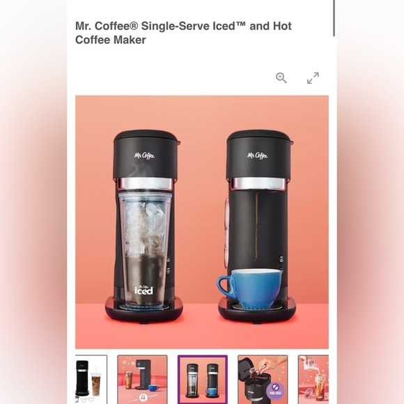 Mr. Coffee Other - NIB Mr. Coffee Iced + Hot Single Serve Coffee Maker with Reusable Filter